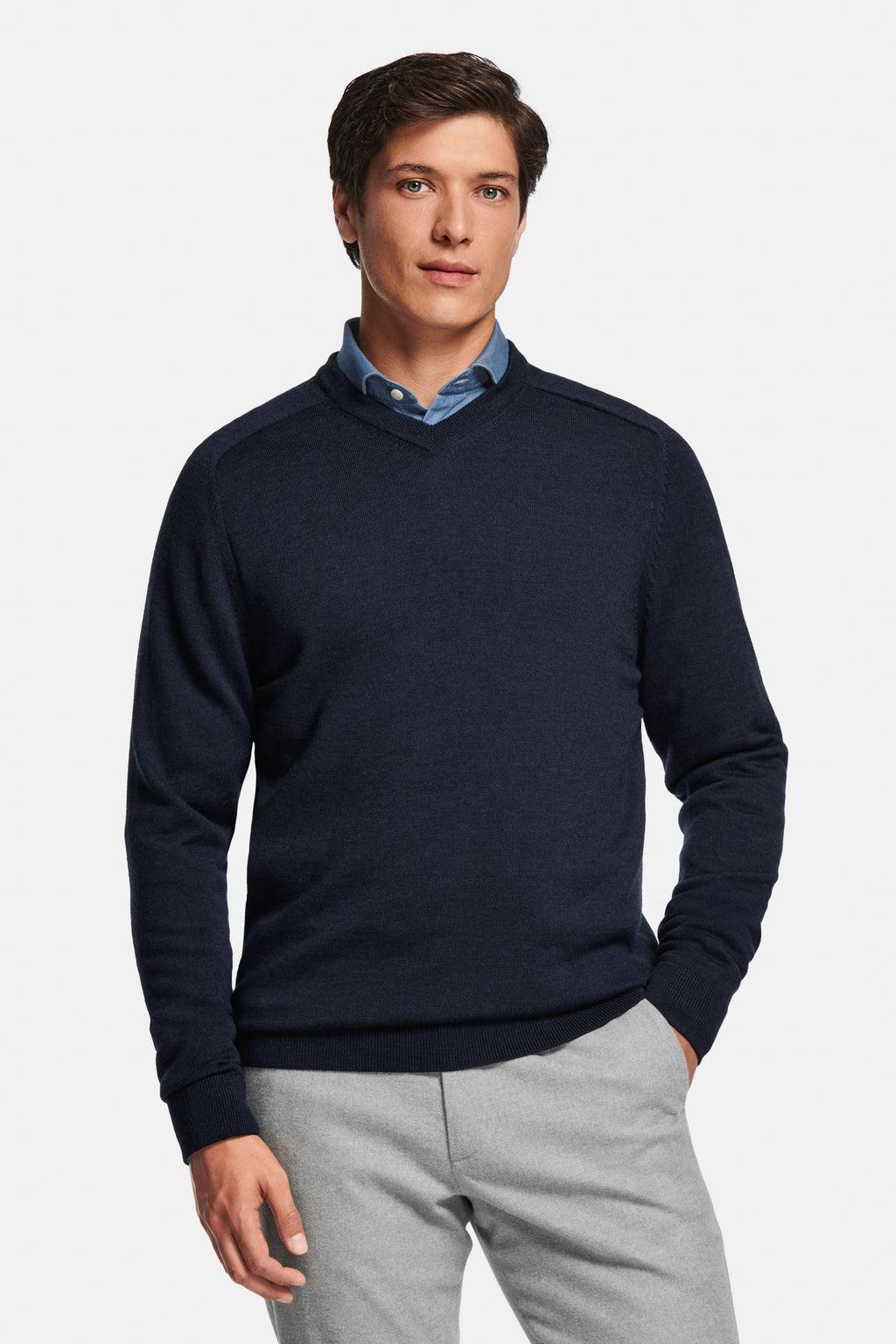 Deeps * The Merino V-neck