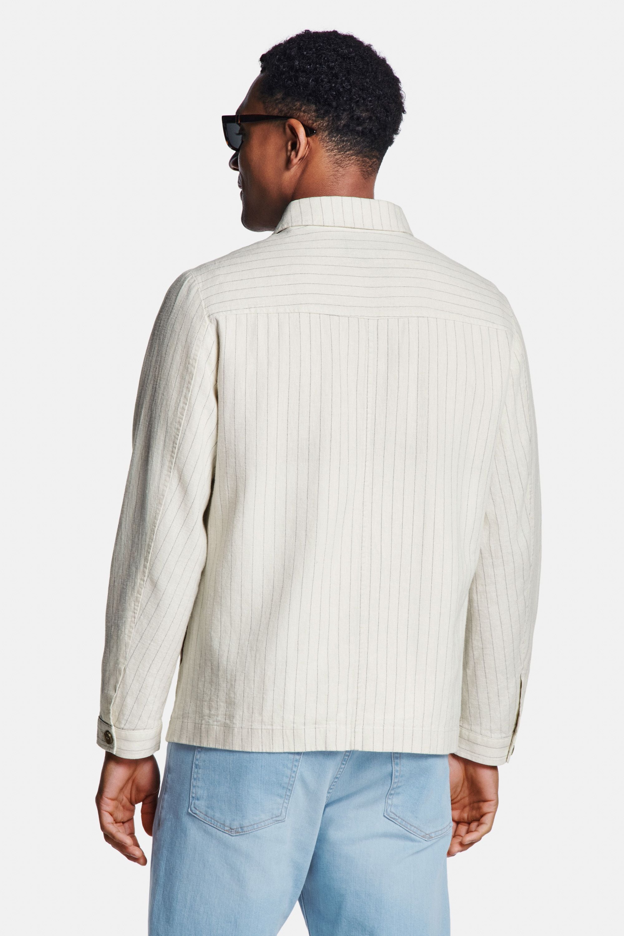 Coconuts Pinstripe * The Linen Shacket